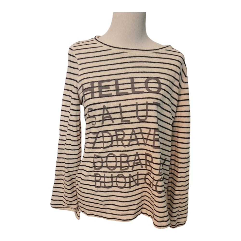 Crown and Ivy Large Knit Long Sleeve Top